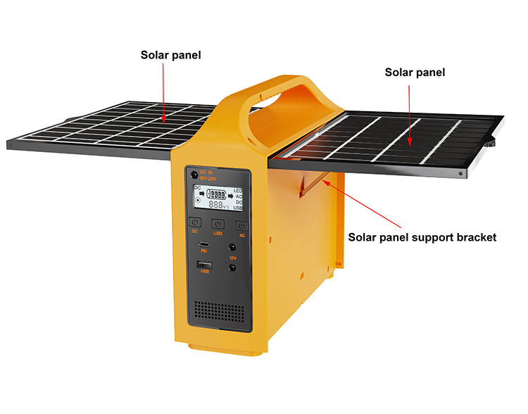 Eg013Li Power Supply: Yellow-Black Armor with Solar Wings