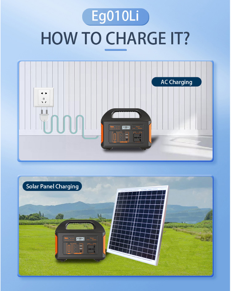 The Eg010Li portable station is a powerful assistant for outdoor and emergency power supply.