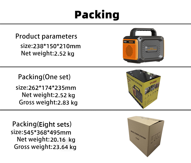 YY-202 Music Power Station: Lightweight and Efficient, the Perfect Blend of Outdoor Energy and Music