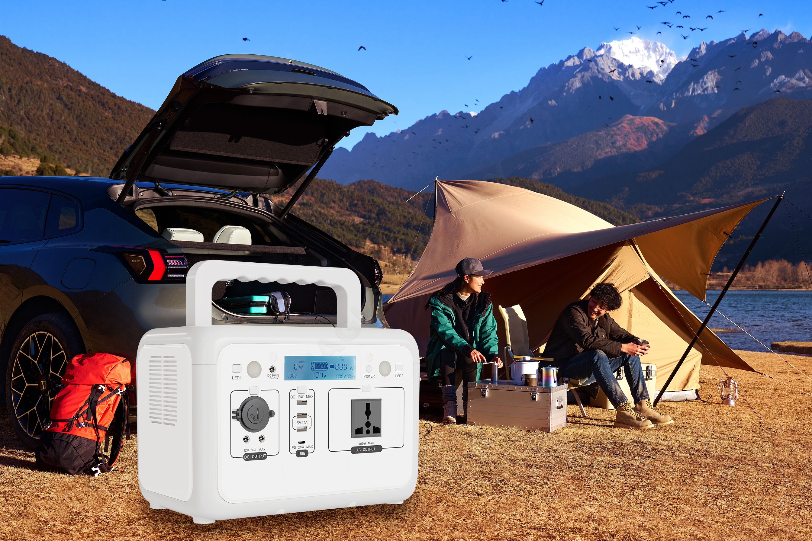 Power Backpacker - 460.8Wh Energy Storage Power Supply, Accompany You Through Mountains and Ridges Without Power Failure​